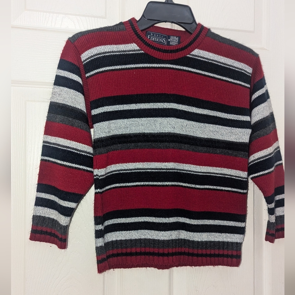 Boys Basic Edition Striped Sweater